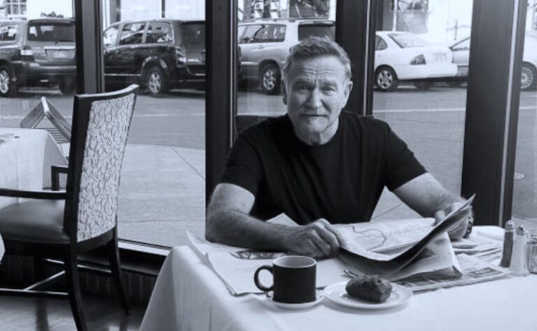 Robin Williams with Morning Coffee