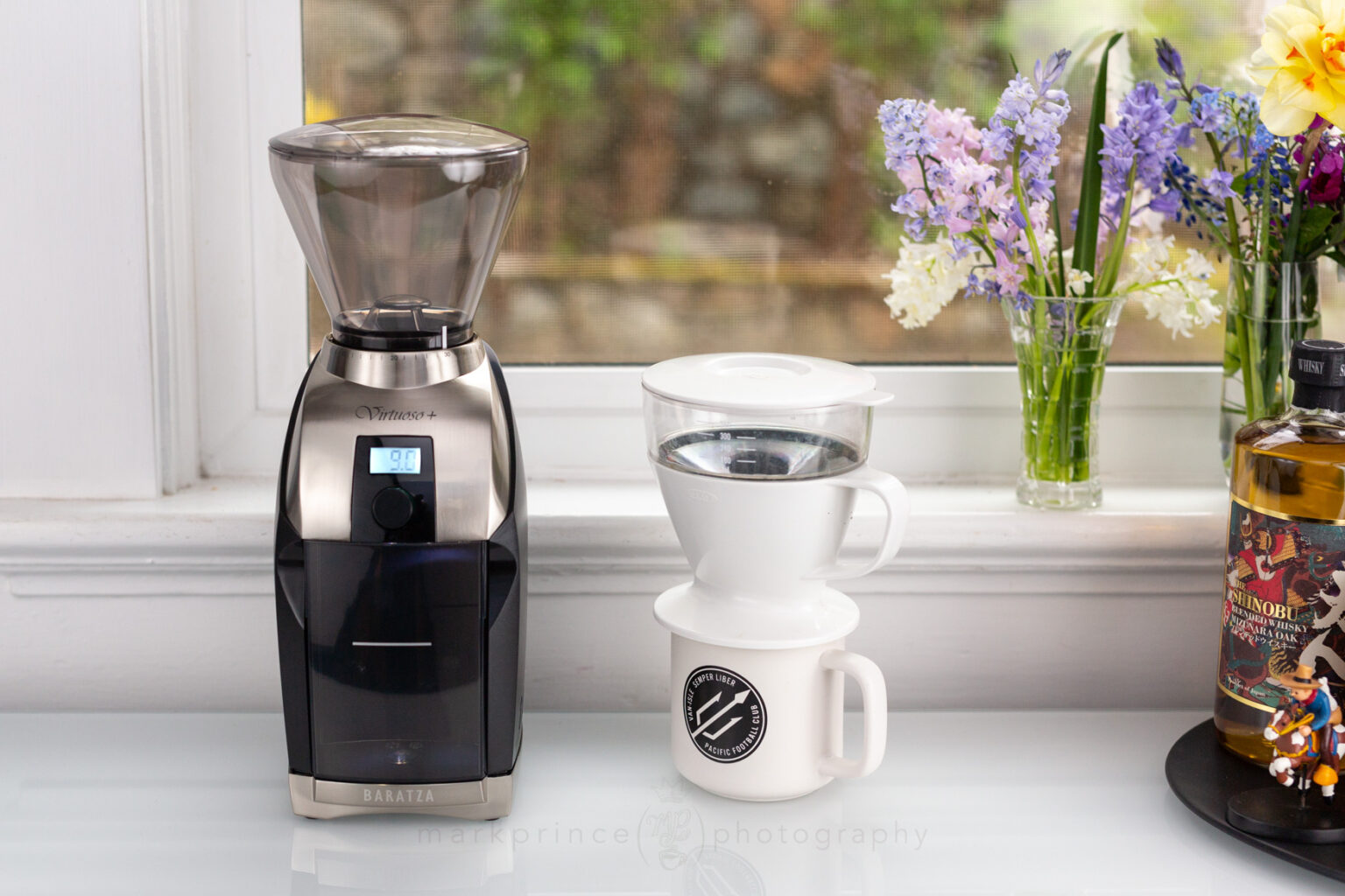 Virtuoso+ with an OXO Single Cup Pourover Brewer.
