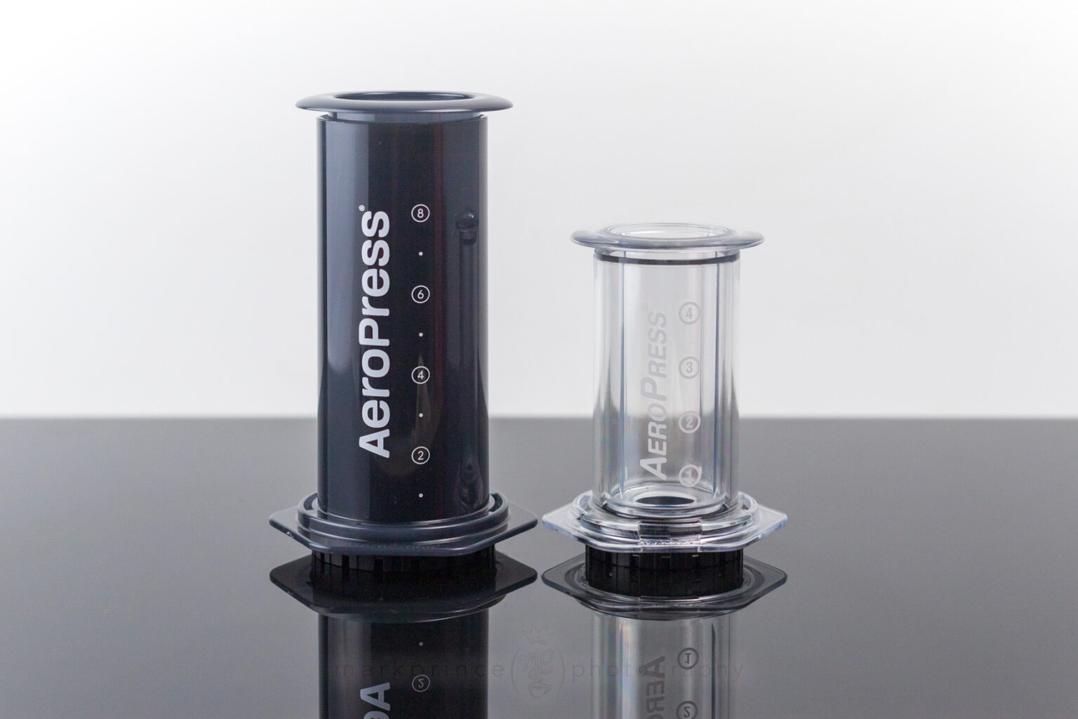 AeroPress Clear compared to the XL