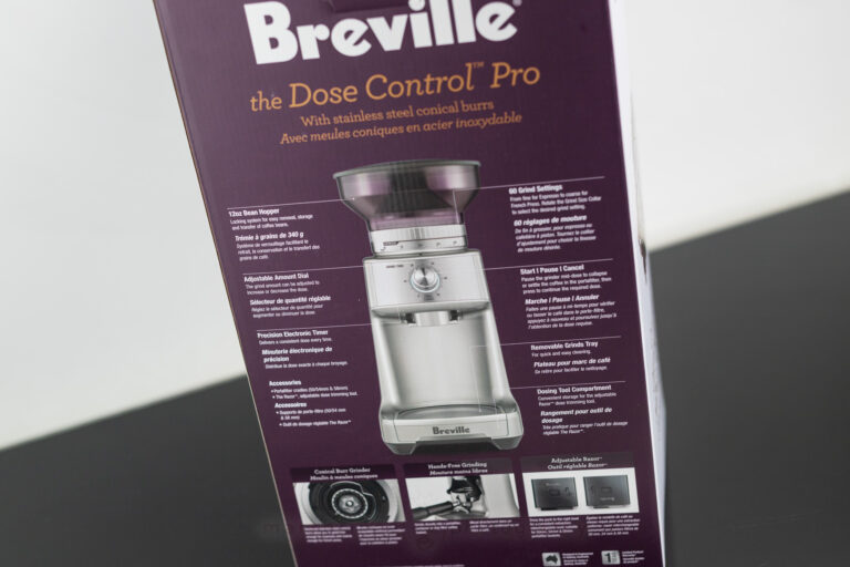 Our demo of the Breville Dose-Control Pro conical burr grinder.