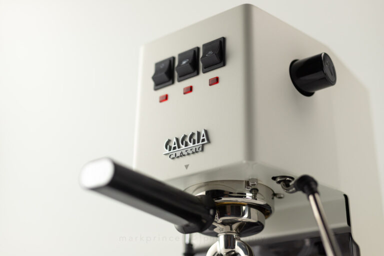 Looking up at the Gaggia Classic