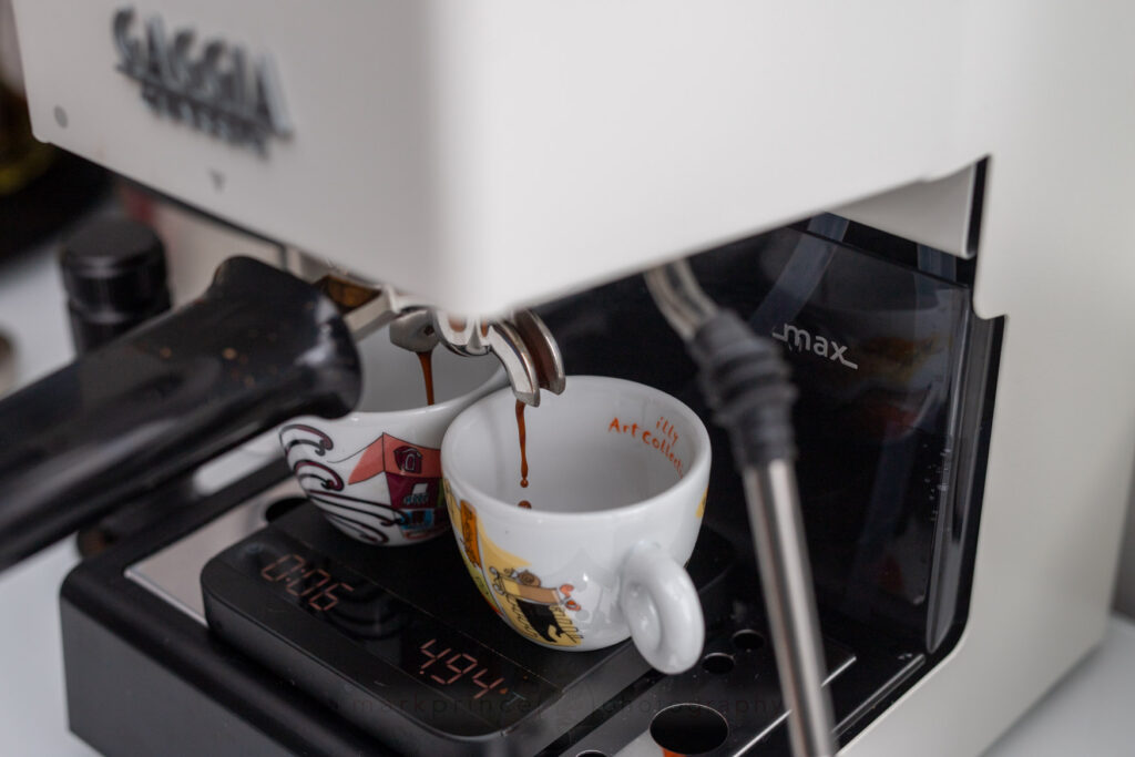 Double shot pulled on the Gaggia Classic Evo Pro