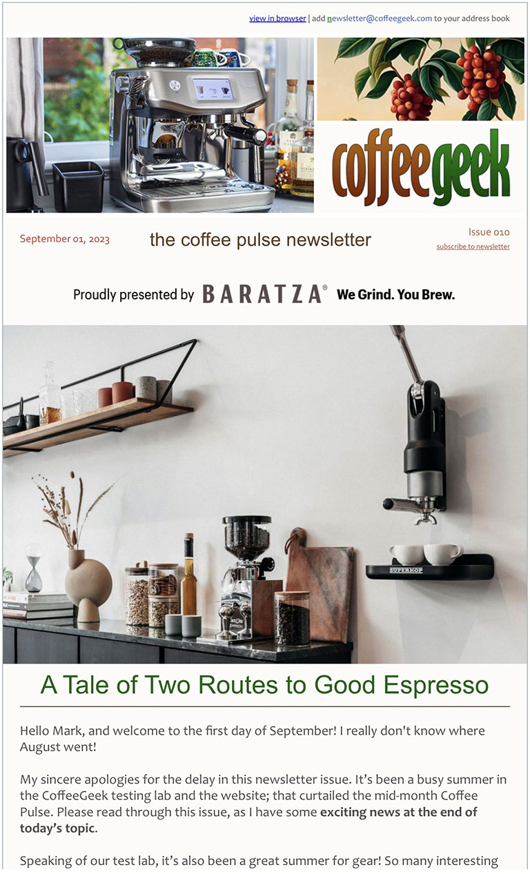 A Tale of Two Espresso Paths