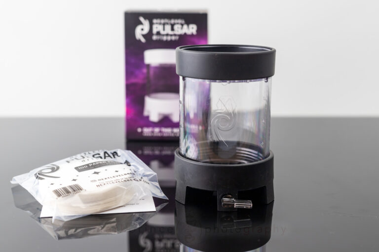 NextLevel Pulsar coffee brewer with box and paper filters