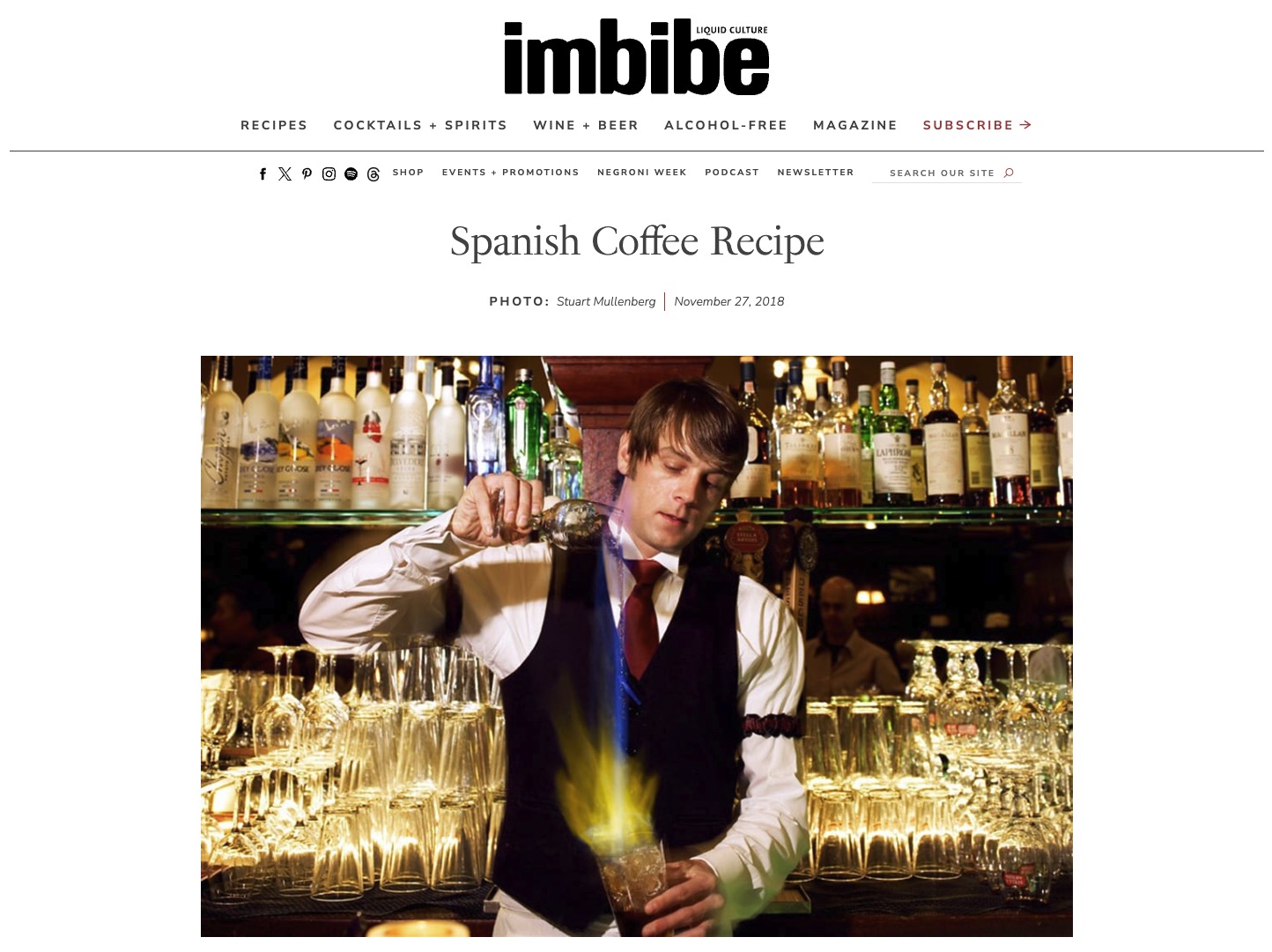imbibe magazine spanish coffee