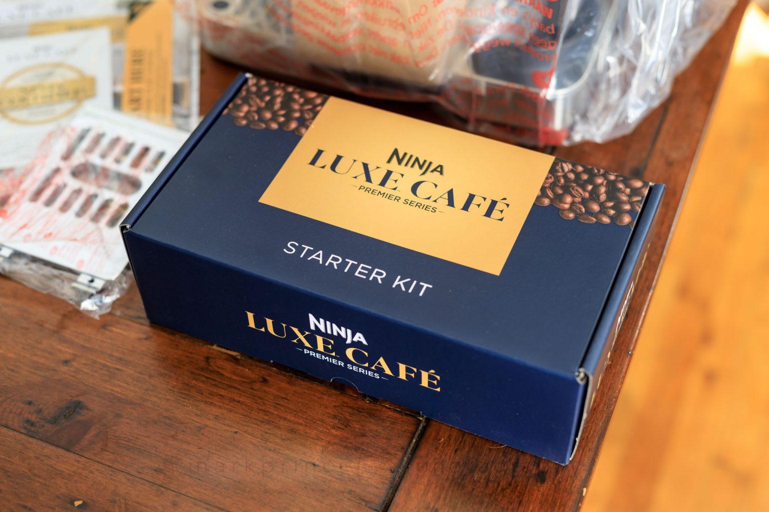 The Starter Kit box; will change depending on the machine you buy, and where.