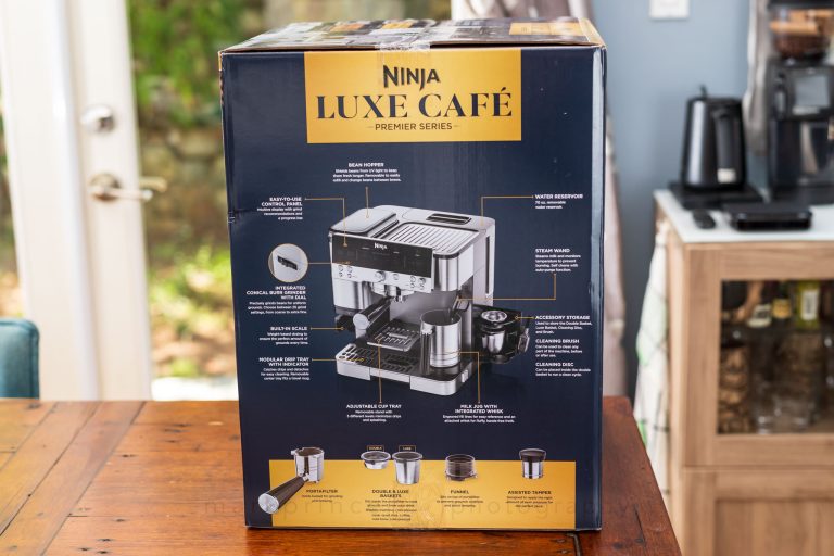 One of the side panels, detailing everything the machine can do.