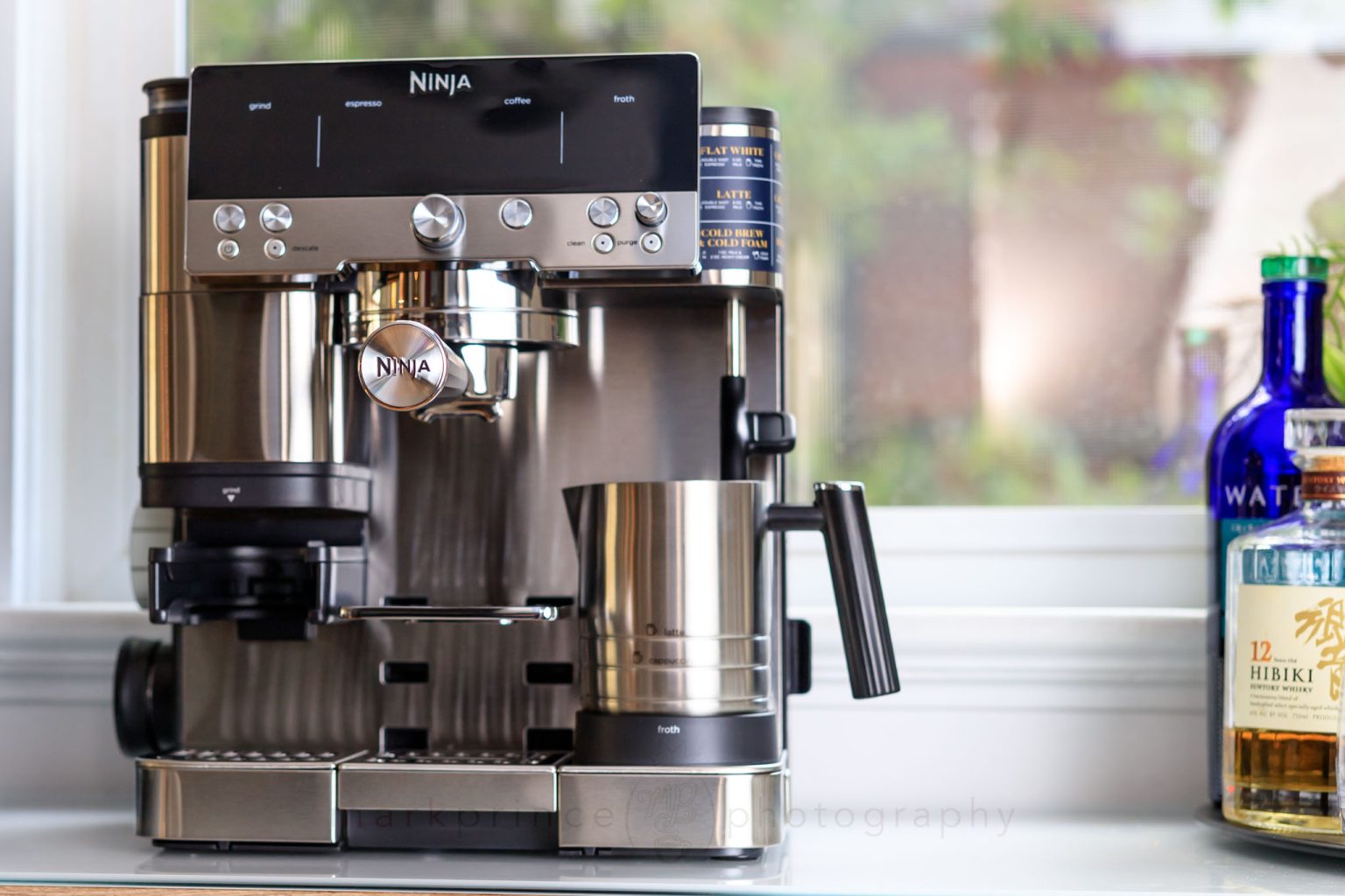 The Ninja Luxe Cafe, fully set up, seasoned and ready to brew.