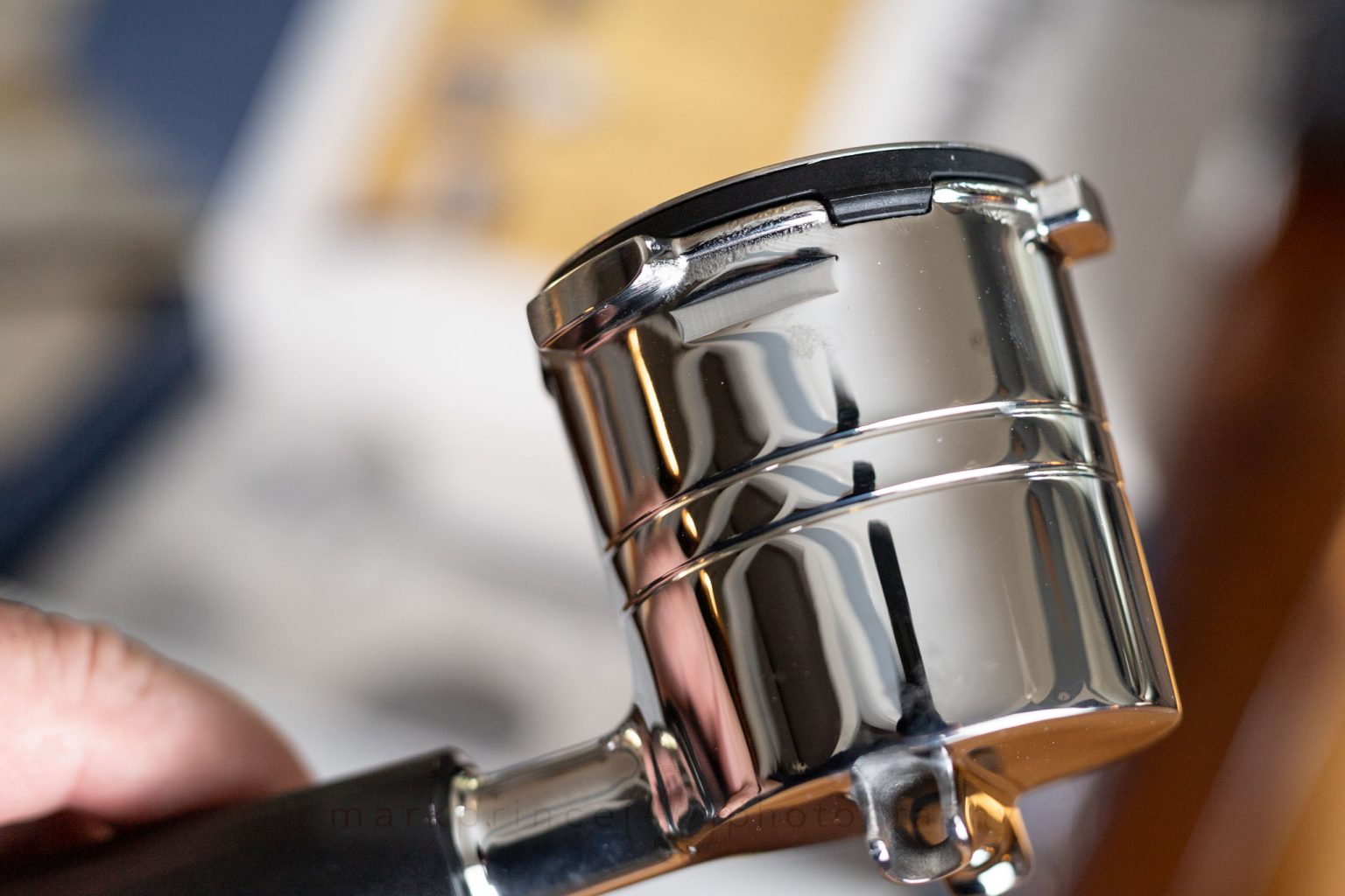 Sure seems like chromed brass, but Ninja have not confirmed this.